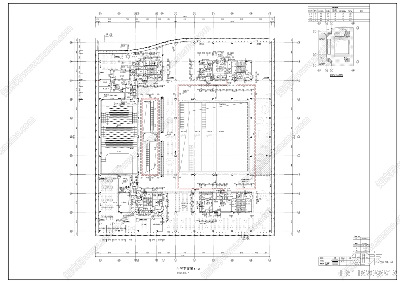 现代图书馆建筑cad施工图下载【ID:1182038318】