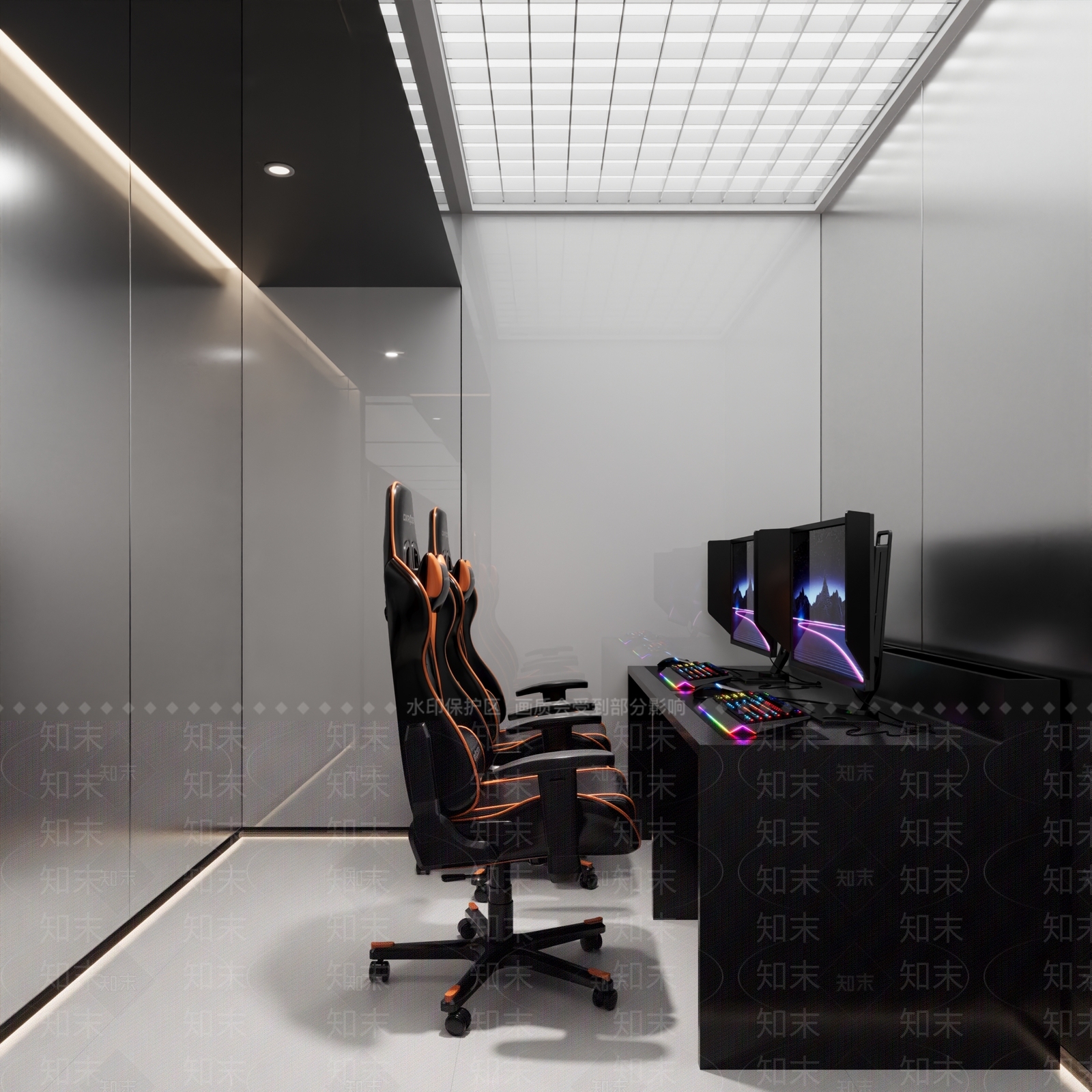 现代网吧网咖3D模型下载【ID:1182038614】