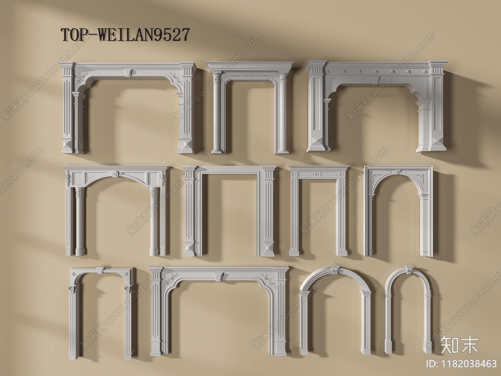 欧式其他局部构件3D模型下载【ID:1182038463】