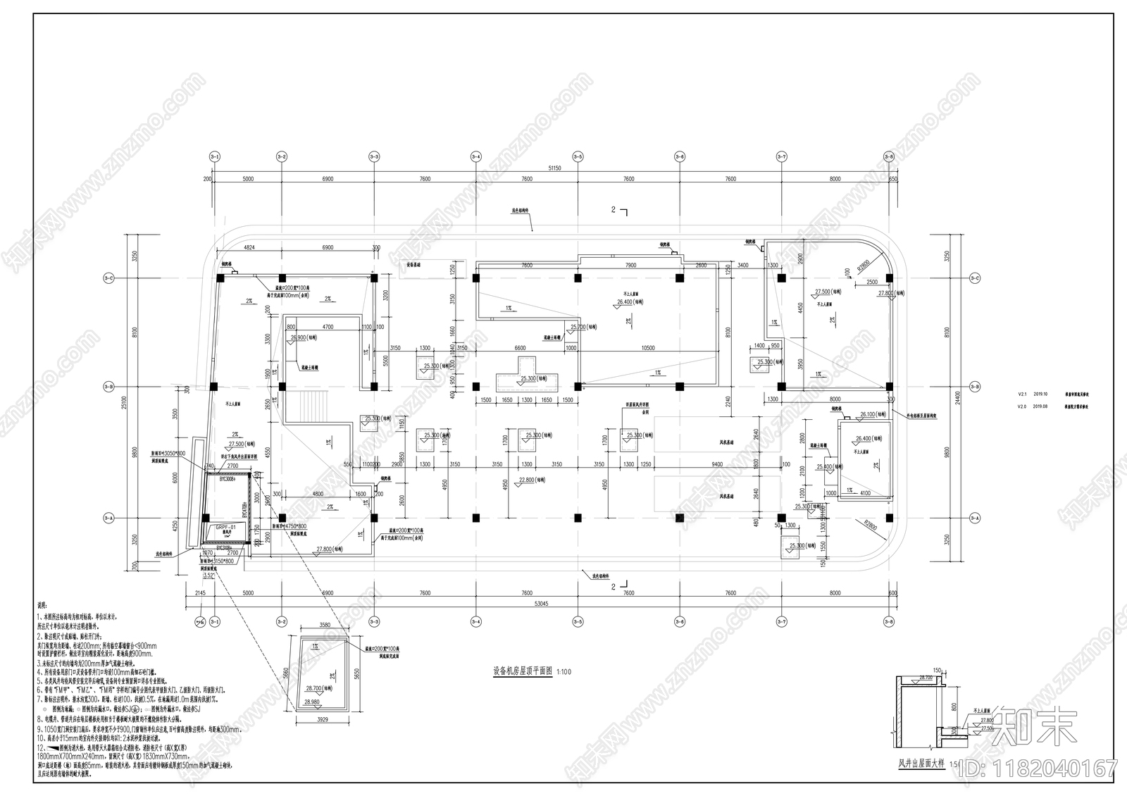 现代医院建筑cad施工图下载【ID:1182040167】