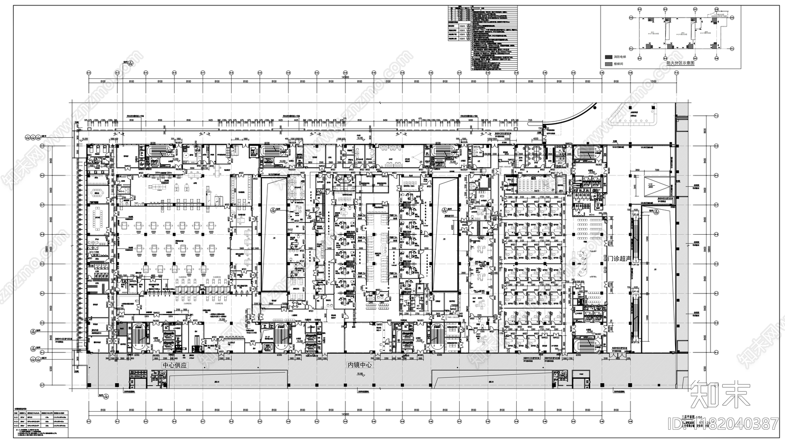 现代医院建筑cad施工图下载【ID:1182040387】