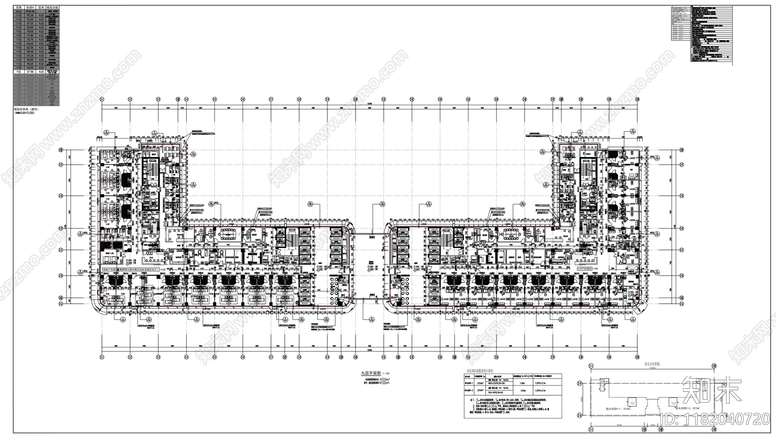 现代医院建筑cad施工图下载【ID:1182040720】