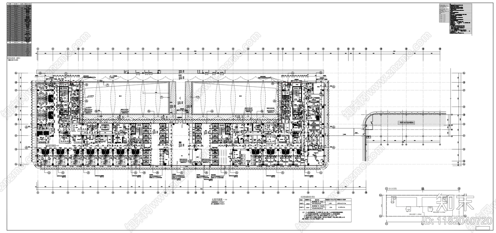 现代医院建筑cad施工图下载【ID:1182040720】