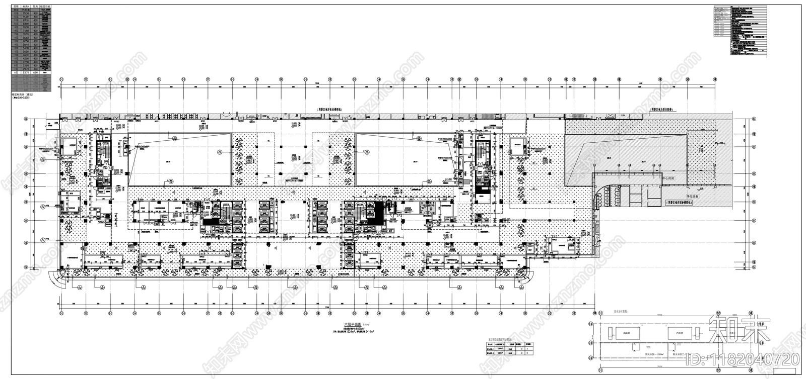 现代医院建筑cad施工图下载【ID:1182040720】