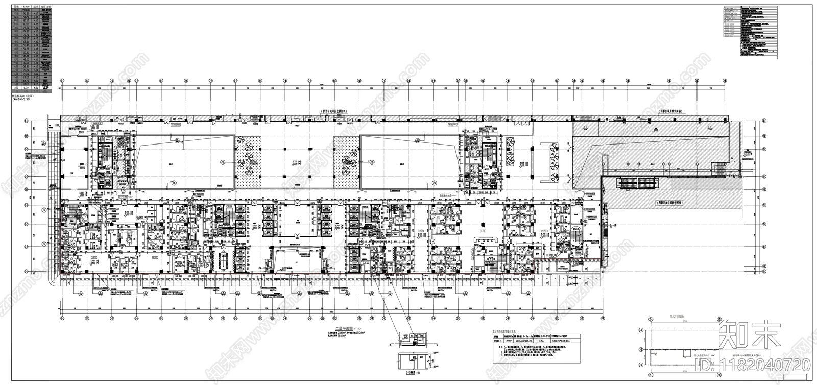 现代医院建筑cad施工图下载【ID:1182040720】