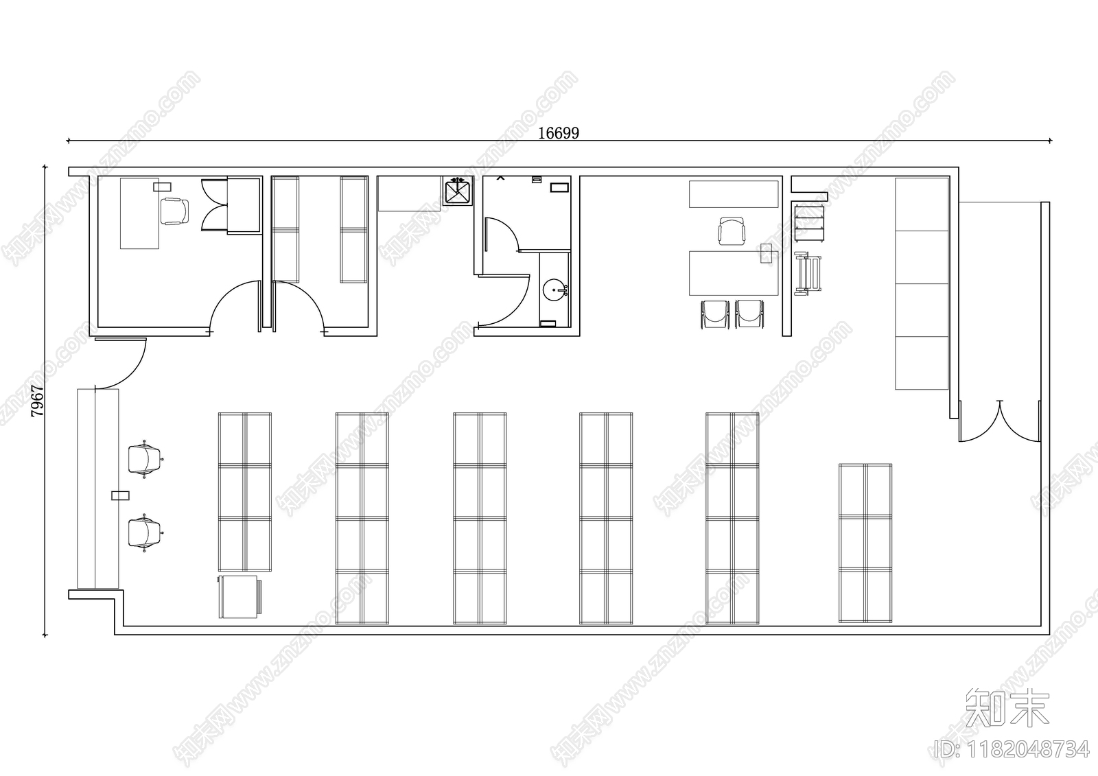 现代医院cad施工图下载【ID:1182048734】