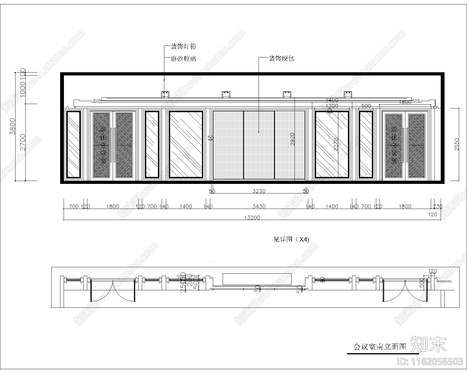 现代整体办公空间cad施工图下载【ID:1182056503】