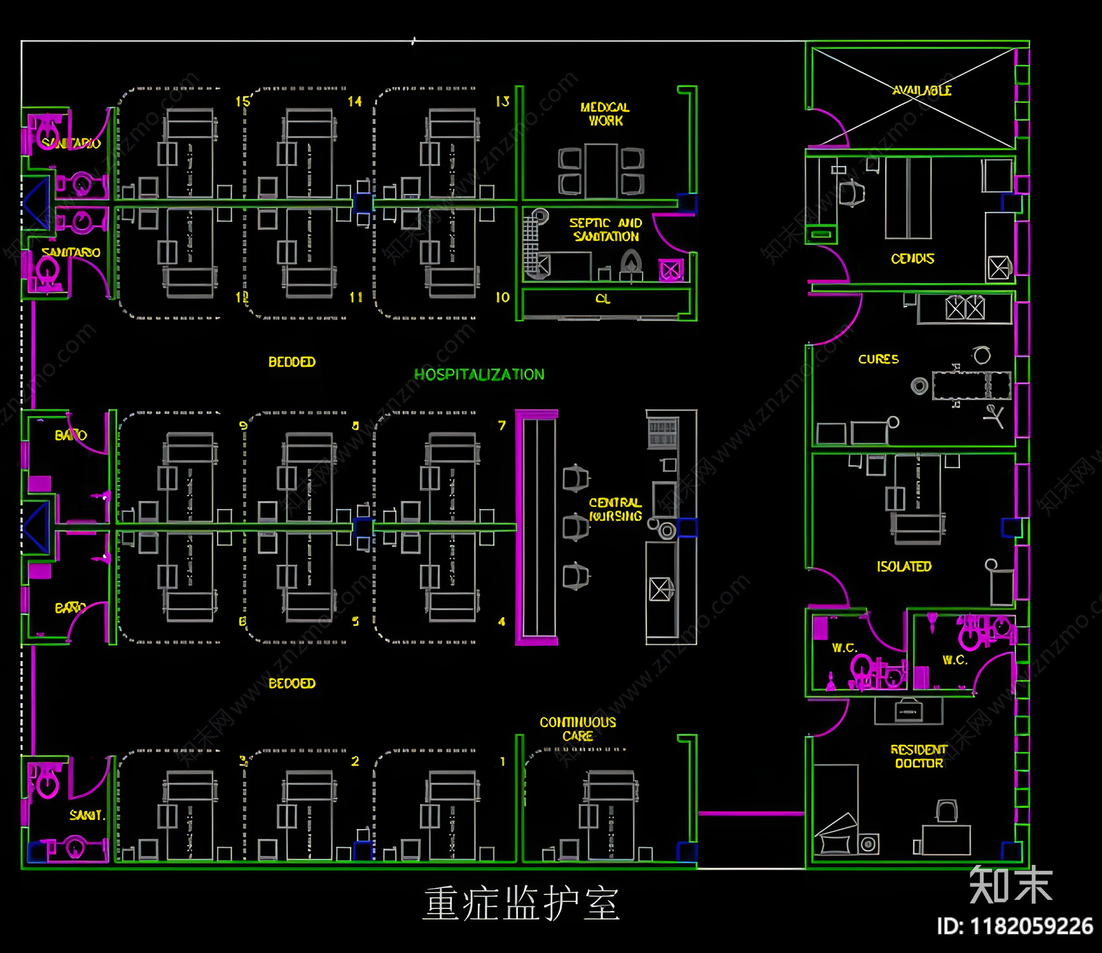 现代工装图库cad施工图下载【ID:1182059226】