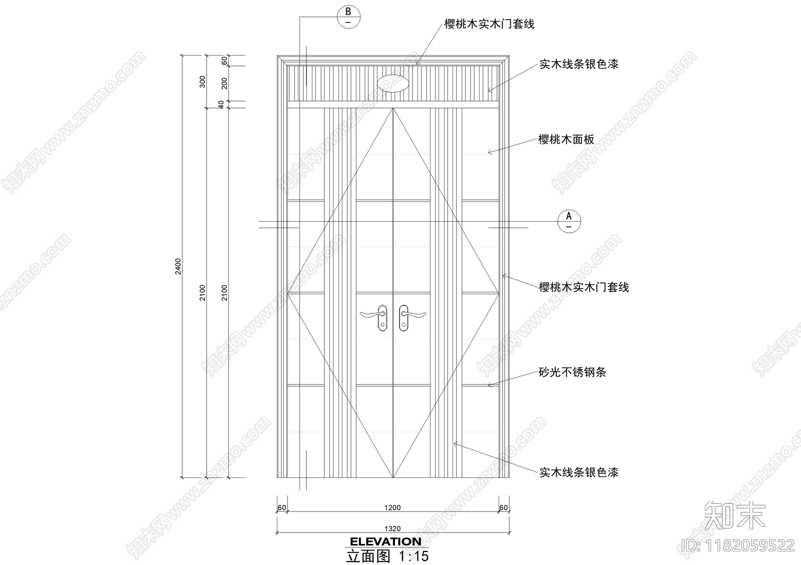 门节点cad施工图下载【ID:1182059522】