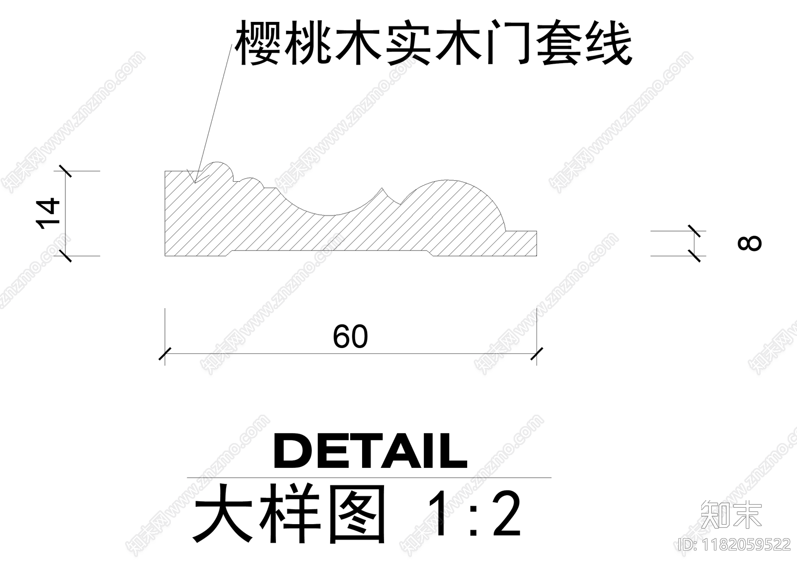 门节点cad施工图下载【ID:1182059522】