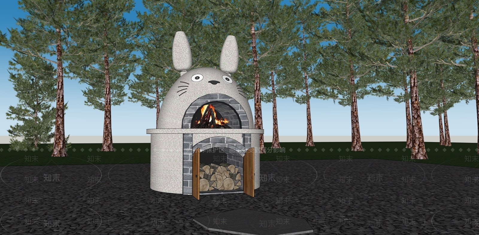 现代日式其他户外家具SU模型下载【ID:1182059514】