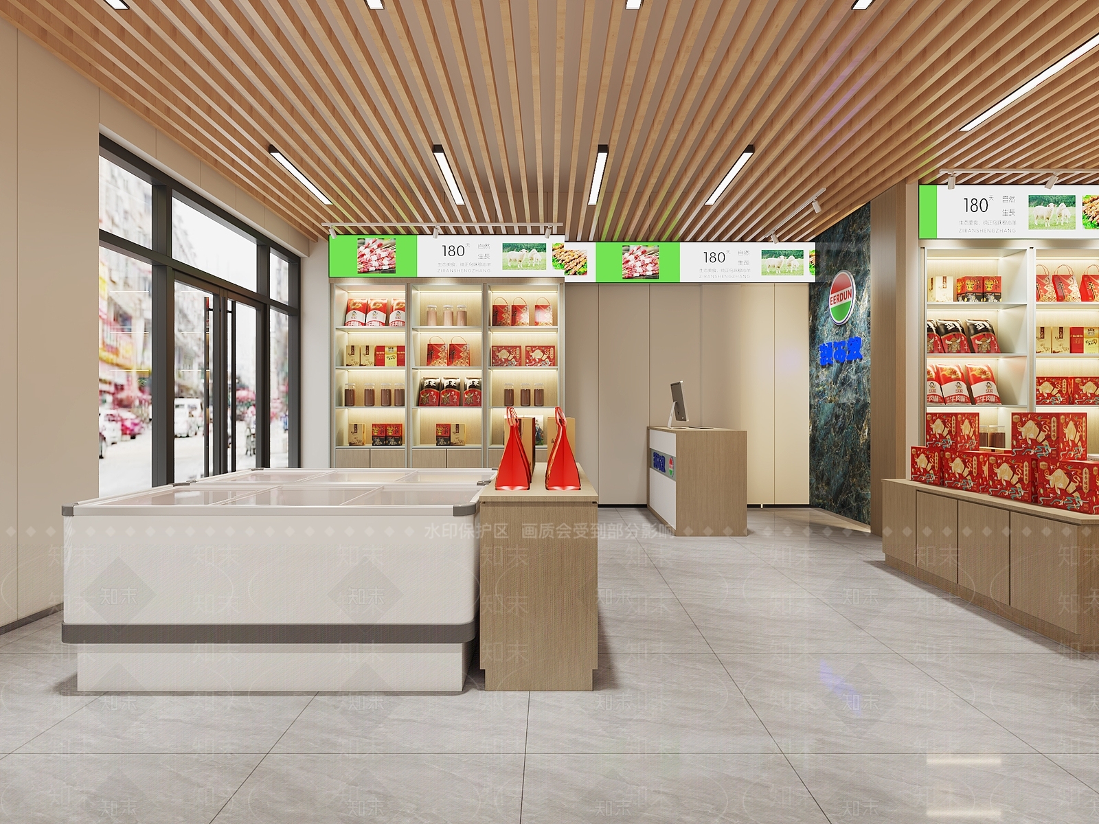 新中式现代火锅店3D模型下载【ID:1182061502】
