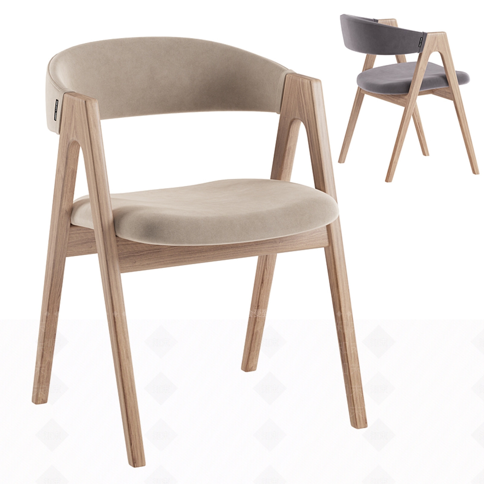 北欧单椅3D模型下载【ID:1182075090】