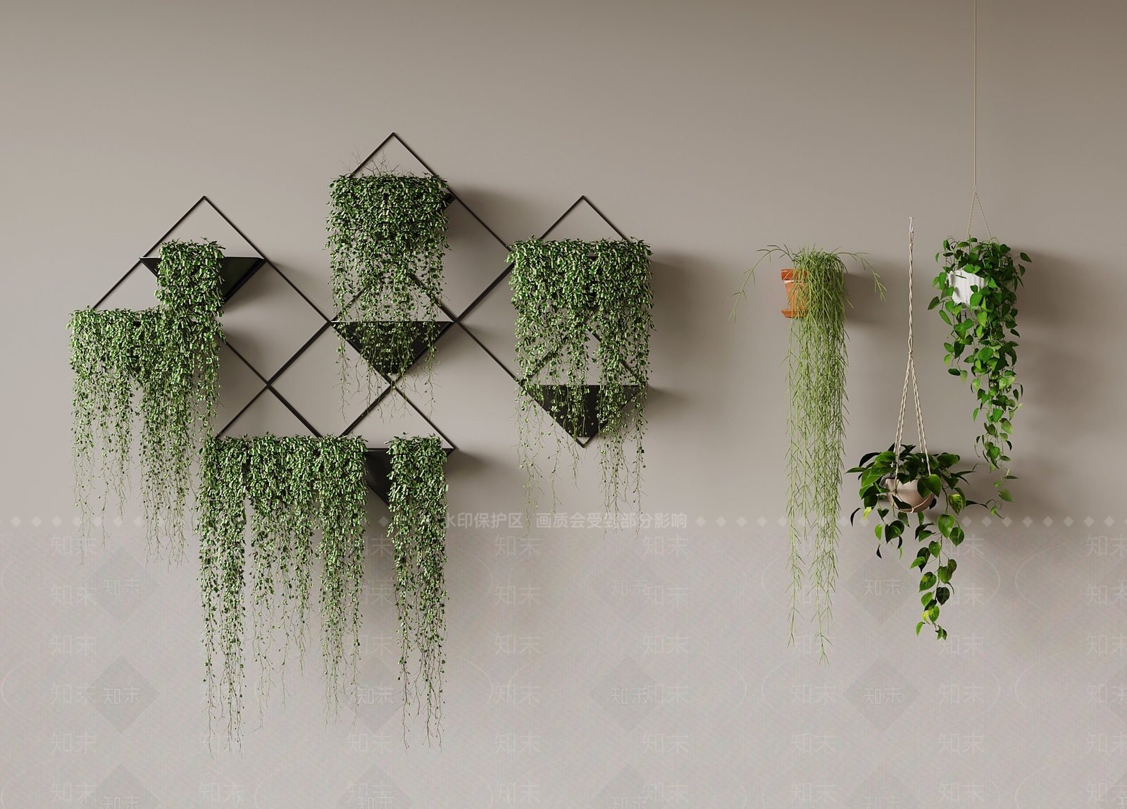 植物组合SU模型下载【ID:1182088420】