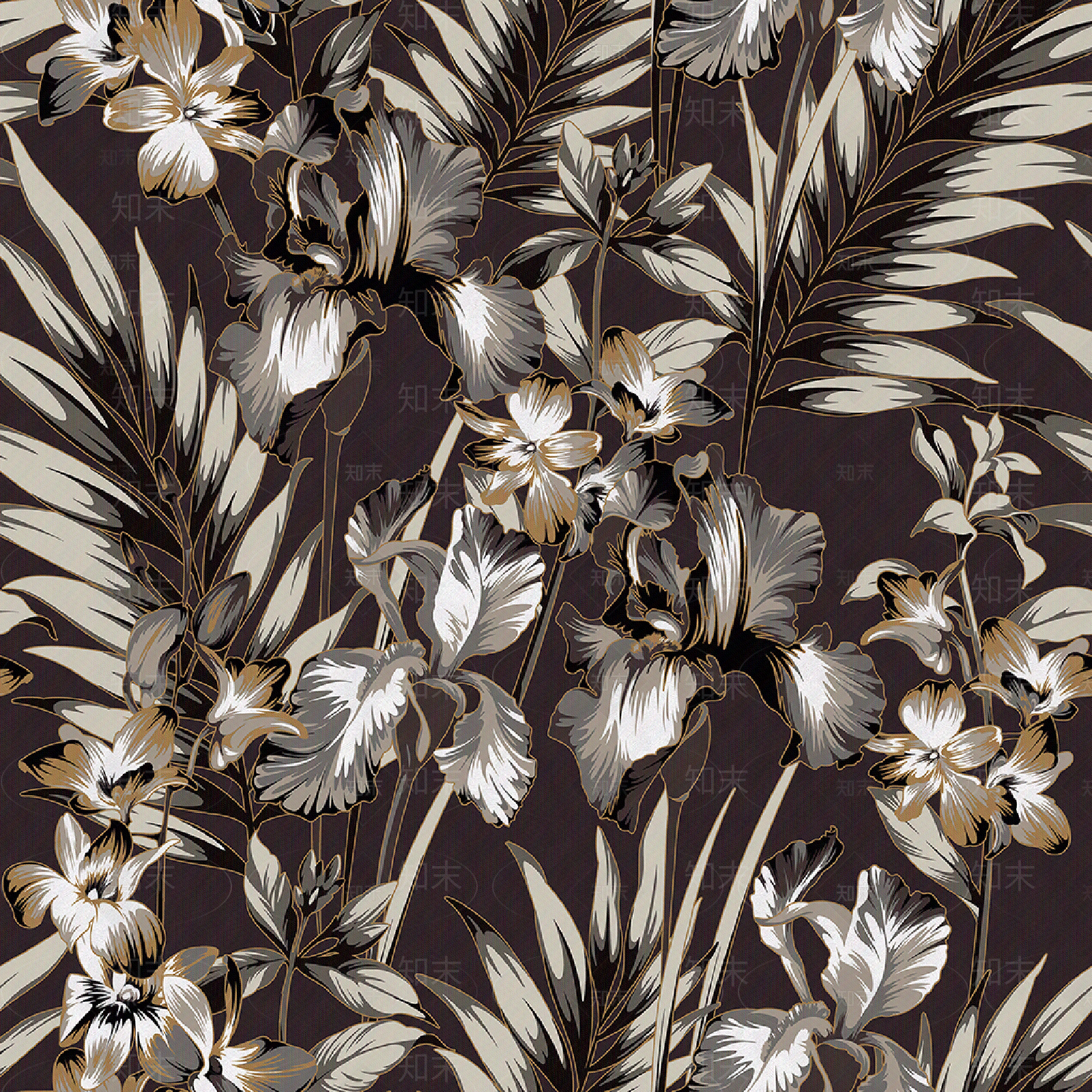 美式复古壁纸贴图下载【ID:1182088617】