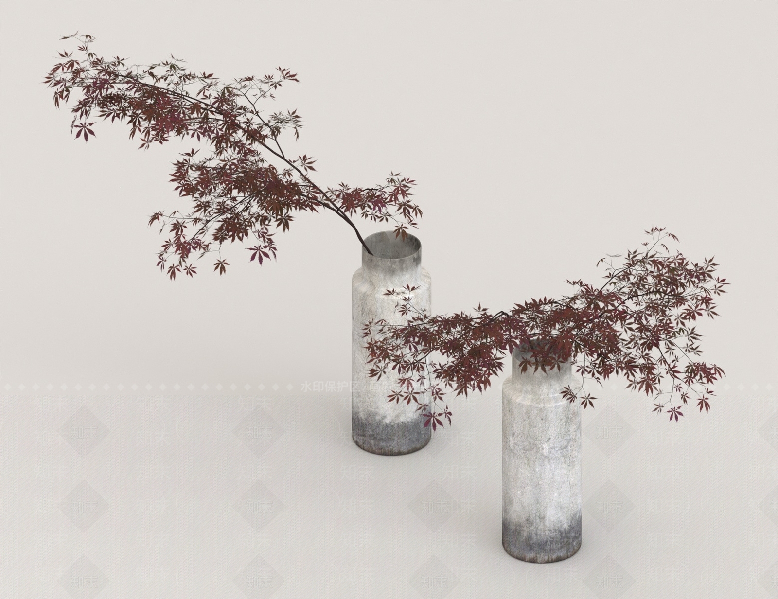现代摆件组合3D模型下载【ID:1182090967】