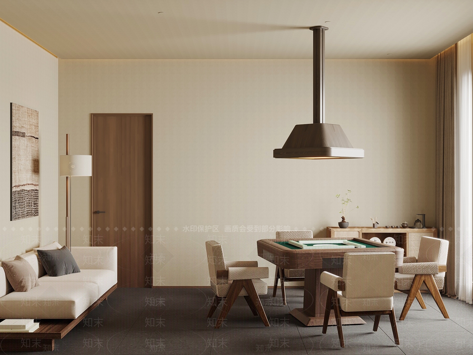 麻将桌3D模型下载【ID:1182100716】