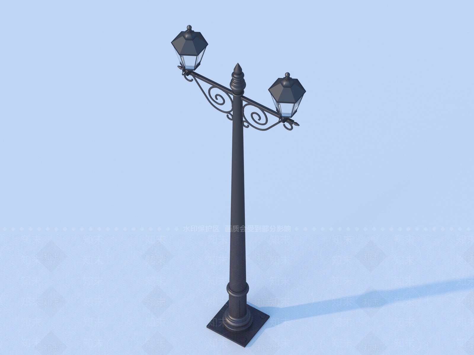 现代其他户外灯3D模型下载【ID:1182101448】