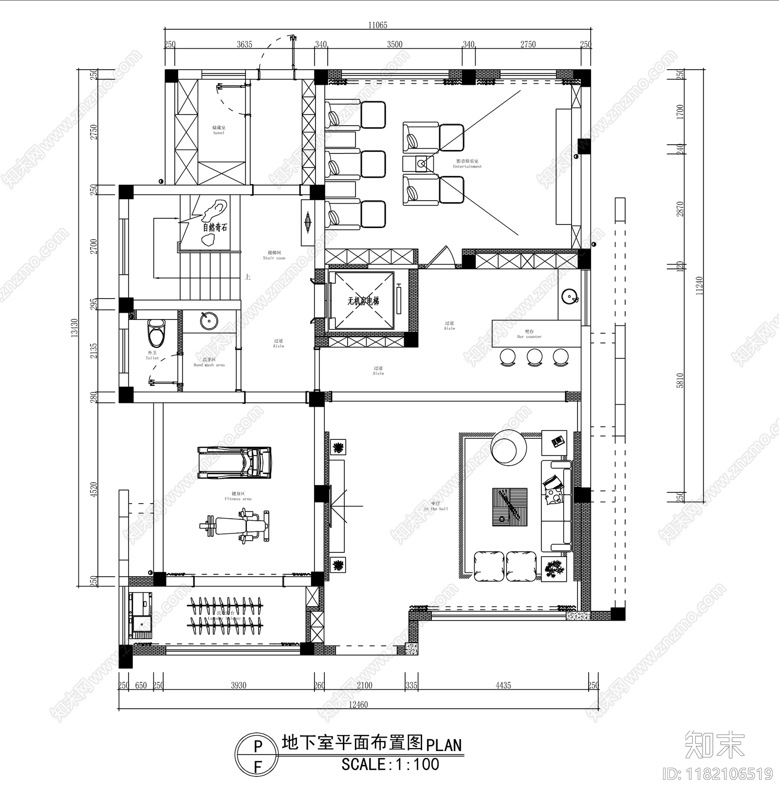 别墅施工图下载【ID:1182106519】