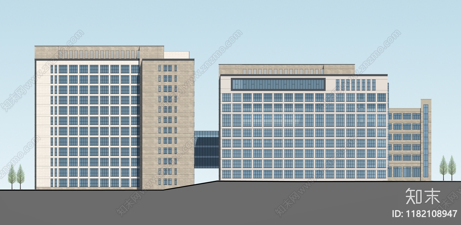 现代医院建筑cad施工图下载【ID:1182108947】