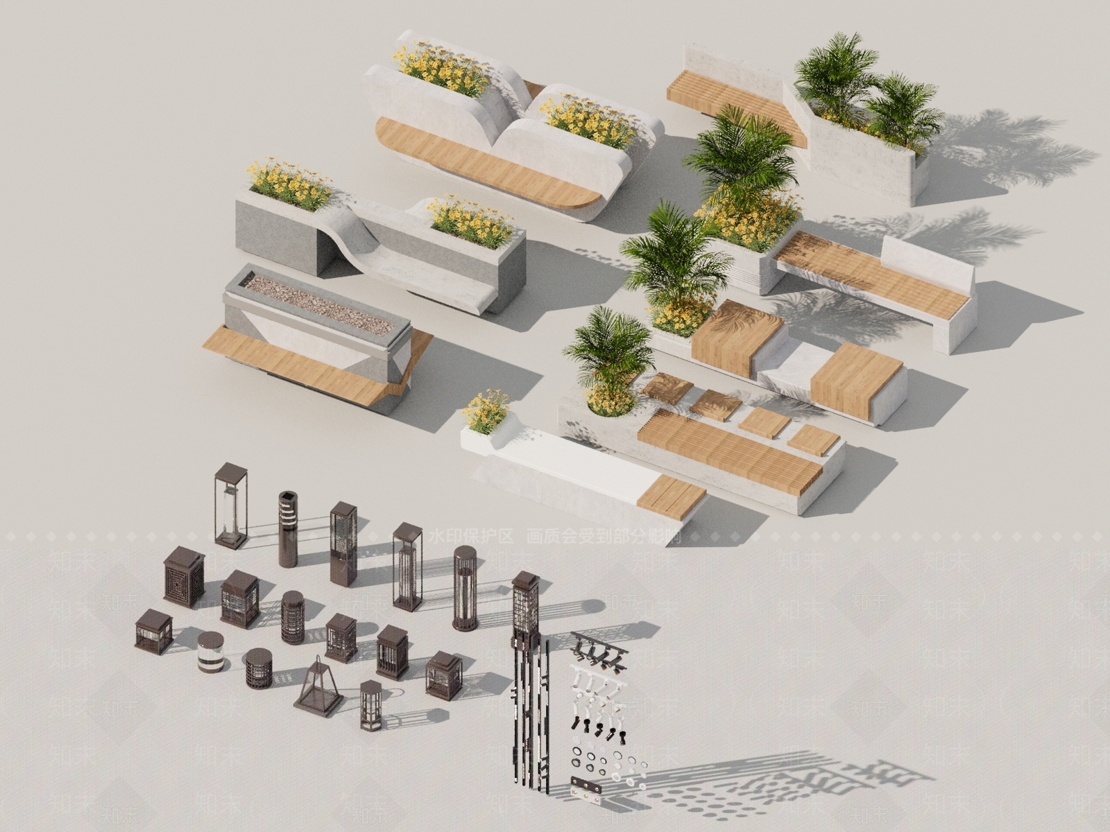 现代公园3D模型下载【ID:1182109673】