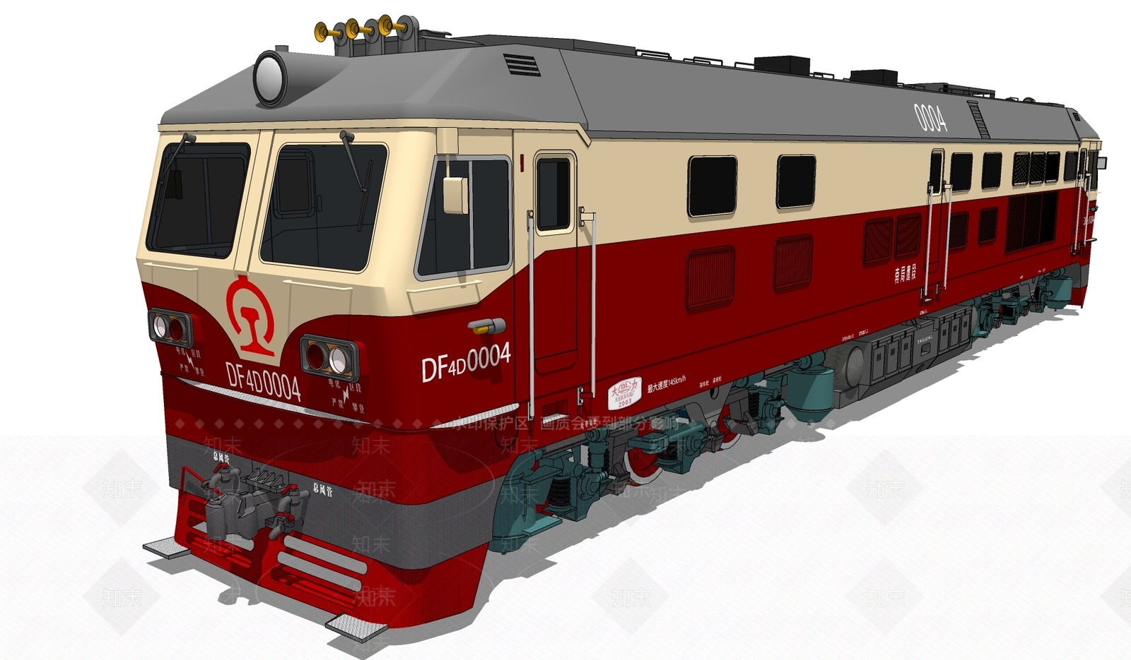 火车SU模型下载【ID:1182123075】