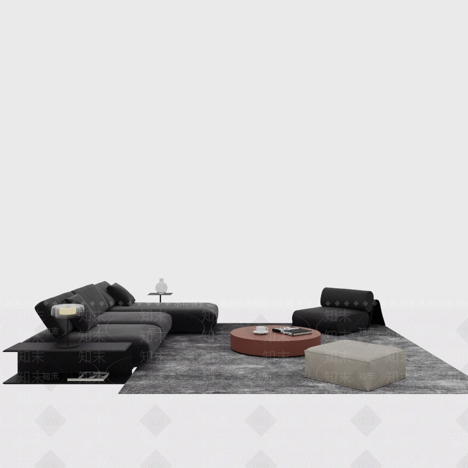 意式简约多人沙发3D模型下载【ID:1182129549】