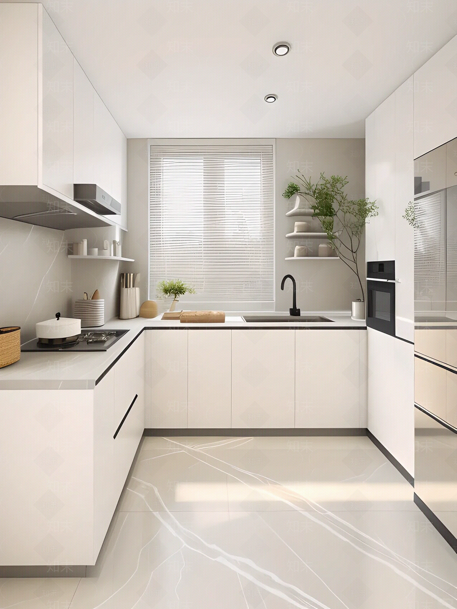 现代厨房贴图下载【ID:1182132018】