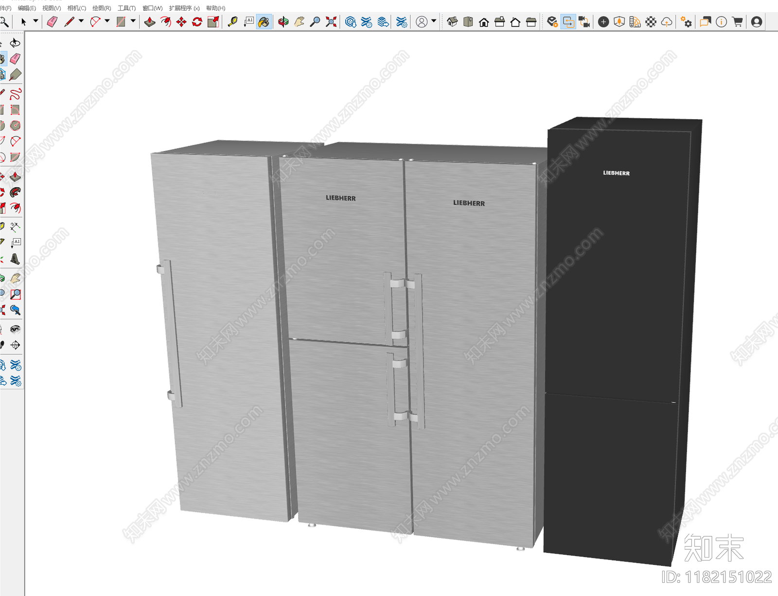 冰箱SU模型下载【ID:1182151022】