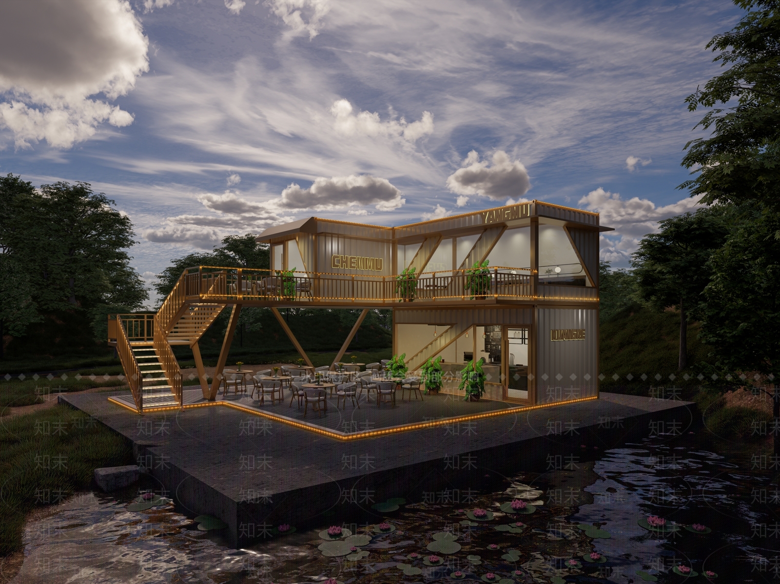 现代风格建筑SU模型下载【ID:1182152777】