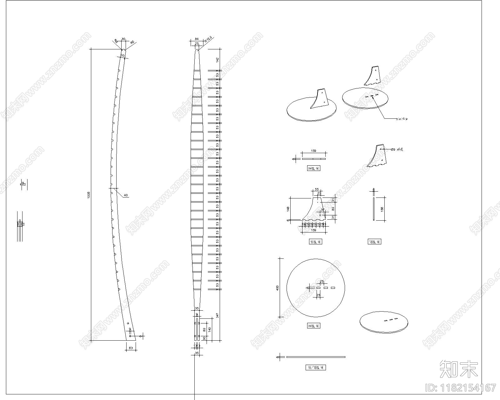 新中式综合家具图库cad施工图下载【ID:1182154167】