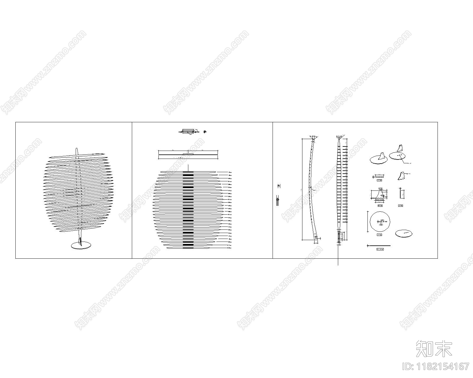 新中式综合家具图库cad施工图下载【ID:1182154167】