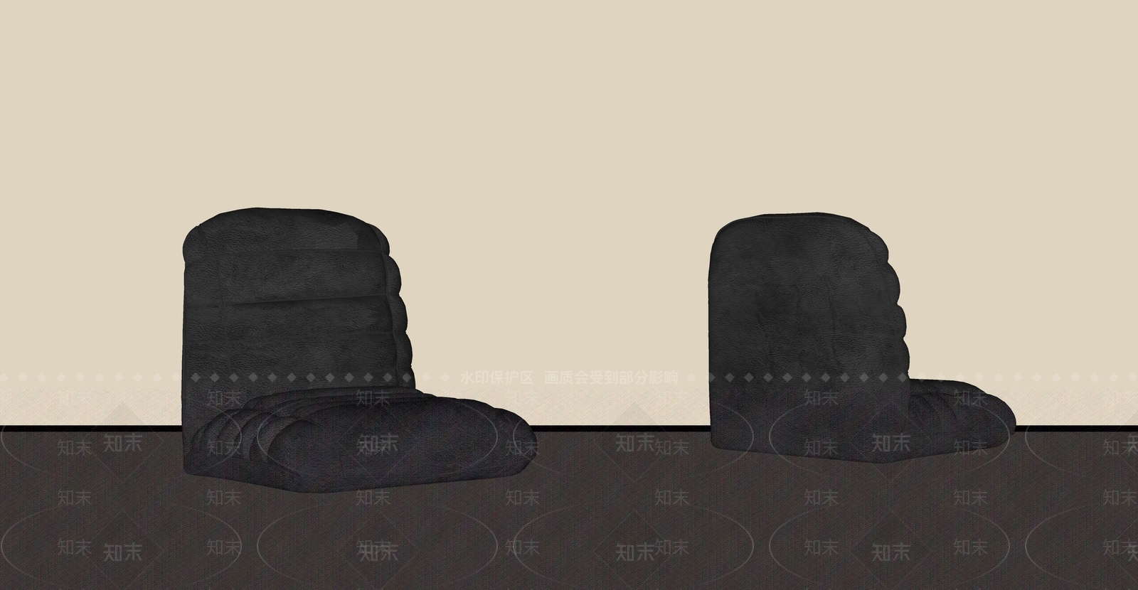 中古侘寂沙发凳SU模型下载【ID:1182156849】