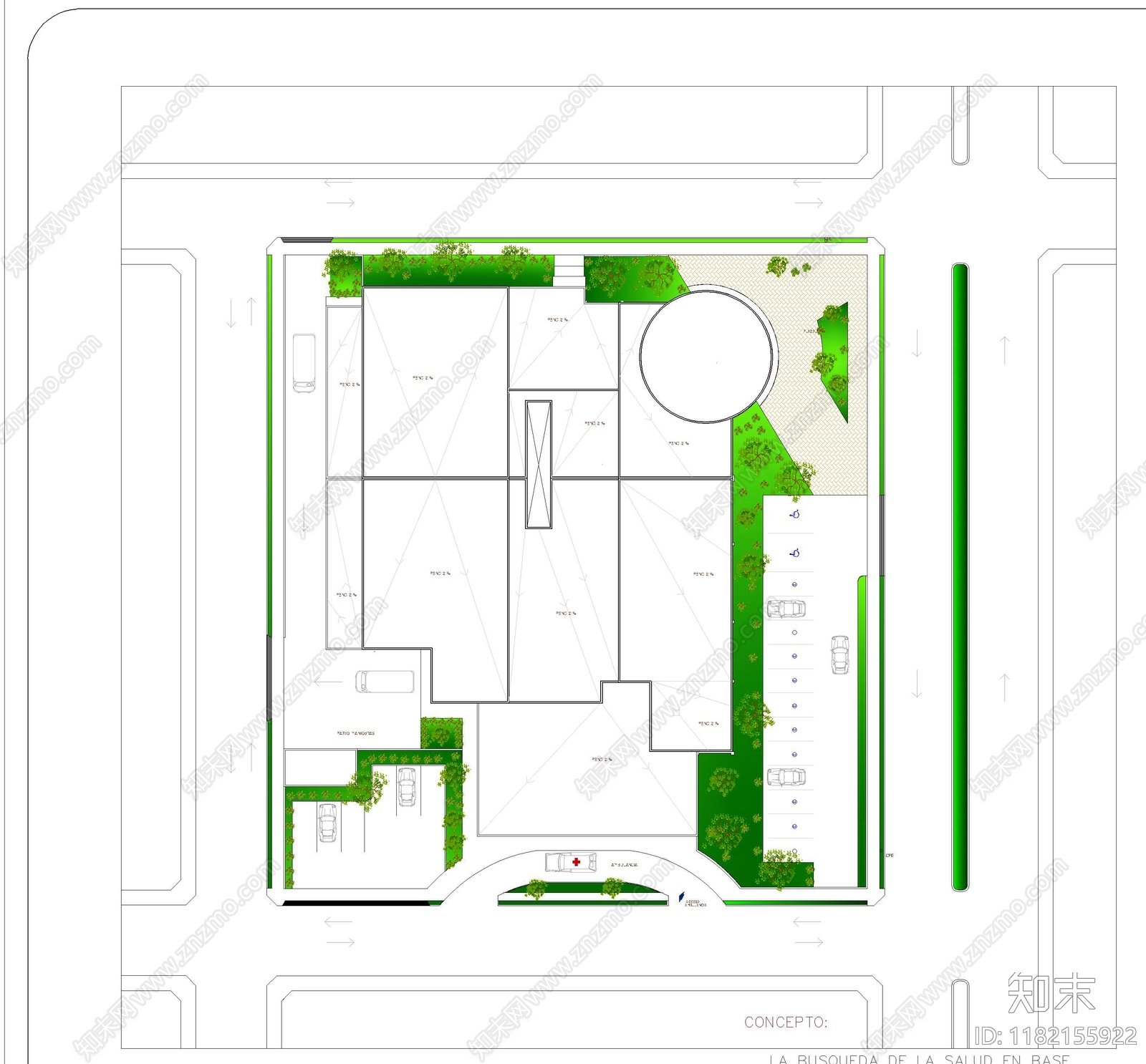 现代医院cad施工图下载【ID:1182155922】