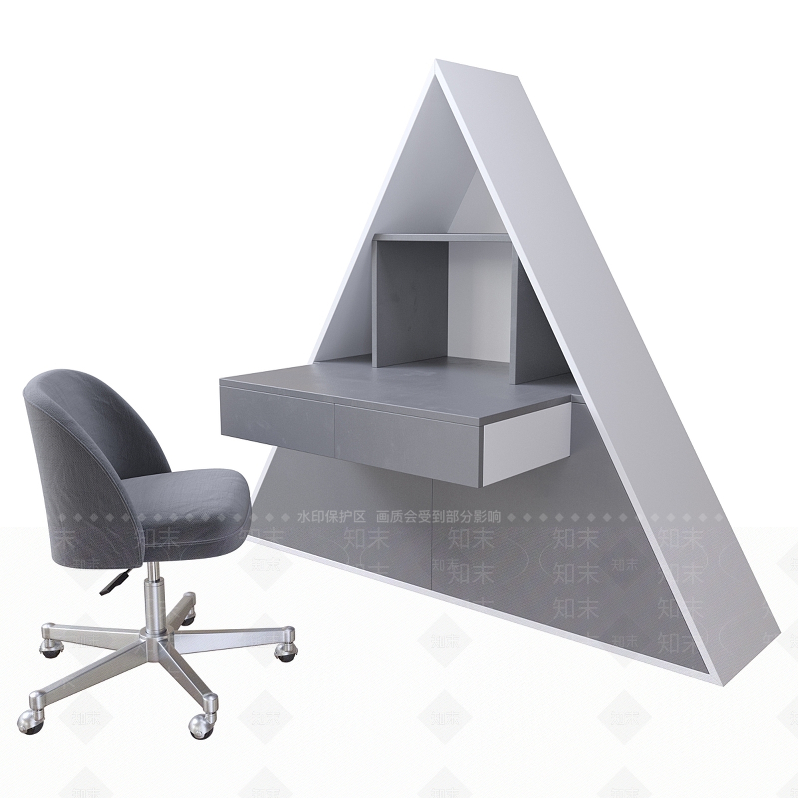 儿童桌椅3D模型下载【ID:1182181517】