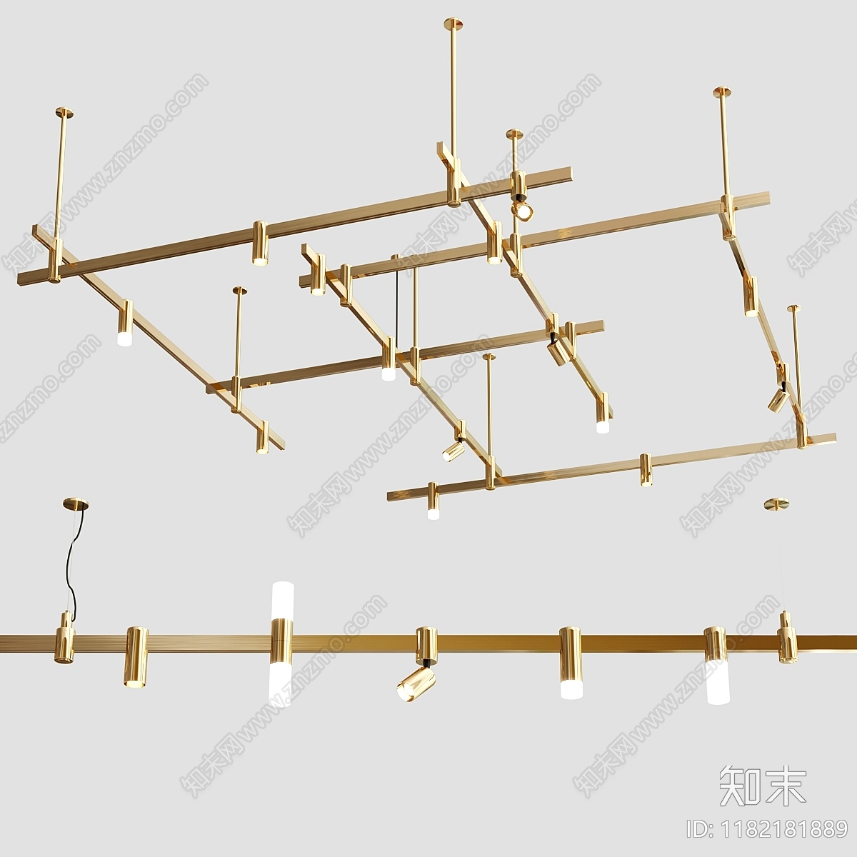 筒灯射灯组合3D模型下载【ID:1182181889】