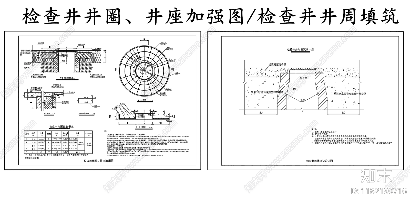 给排水节点详图cad施工图下载【ID:1182190716】