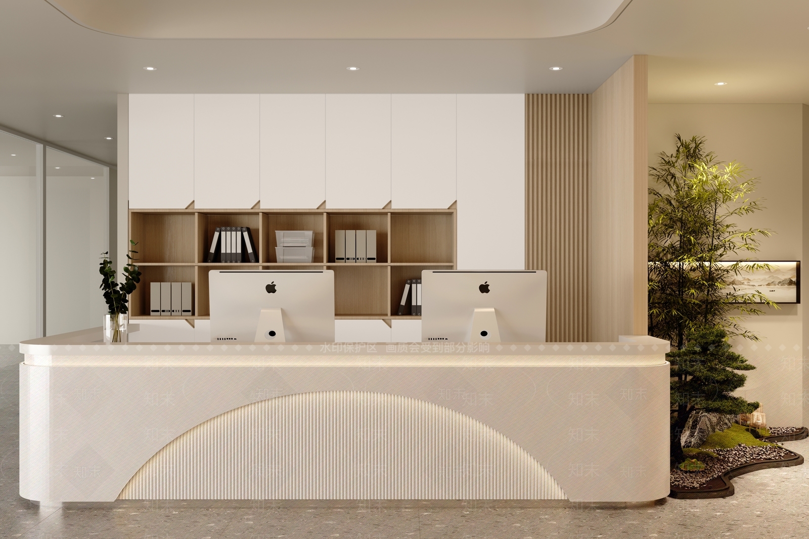现代前台3D模型下载【ID:1182199450】