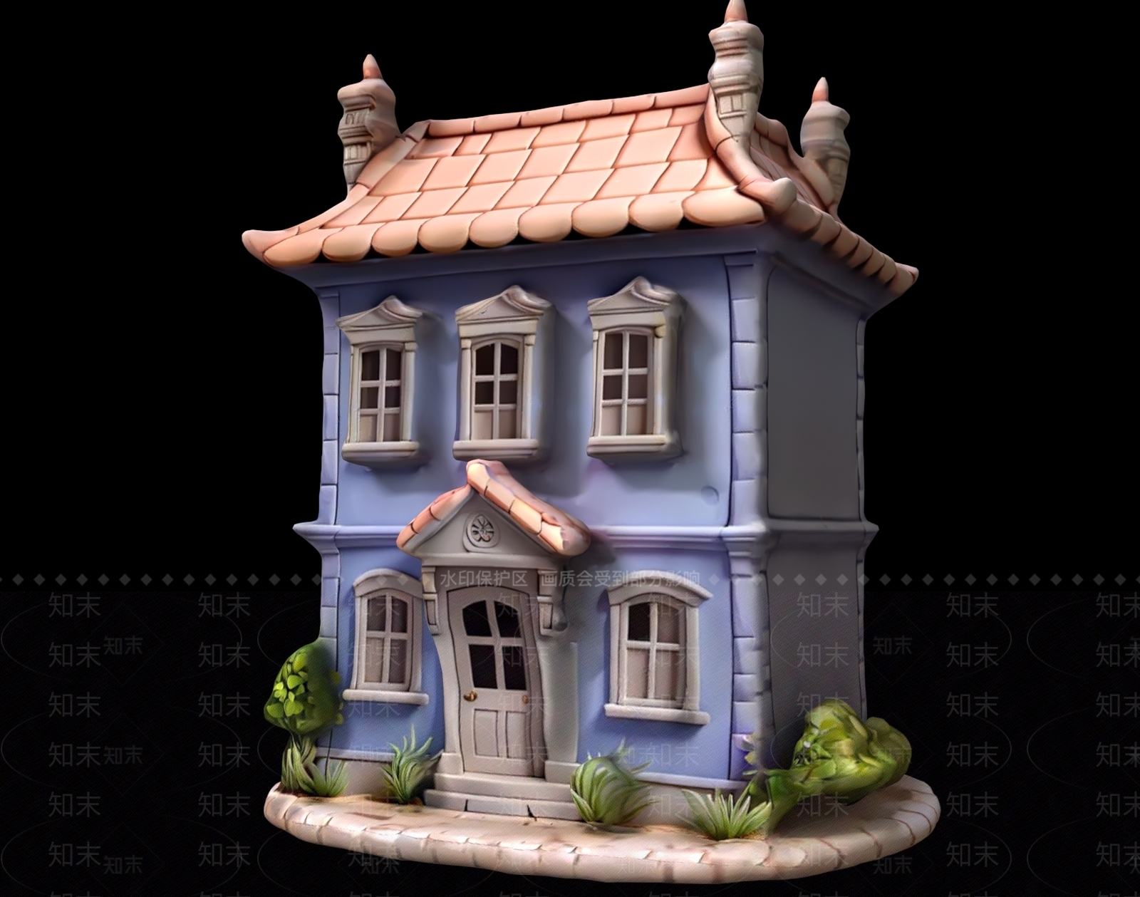 现代艺术风格建筑3D模型下载【ID:1182198471】