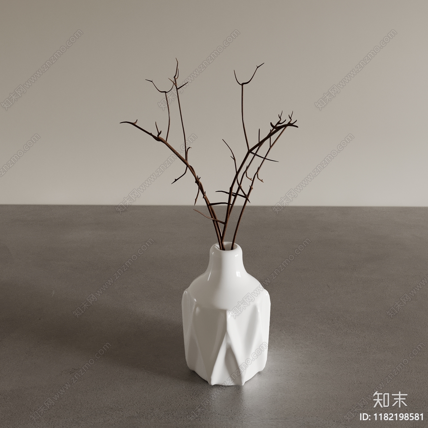 现代花瓶3D模型下载【ID:1182198581】