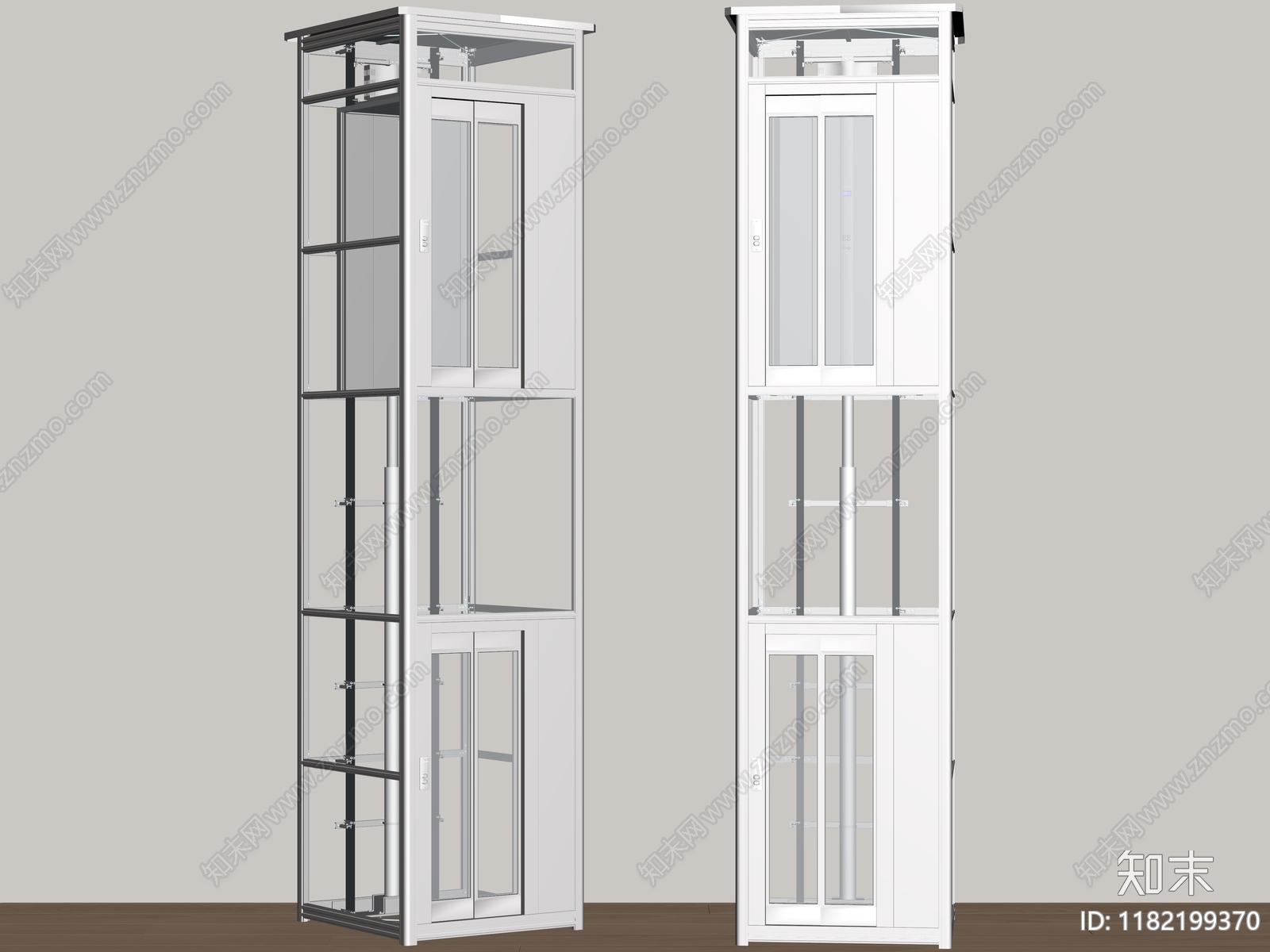 现代电梯SU模型下载【ID:1182199370】