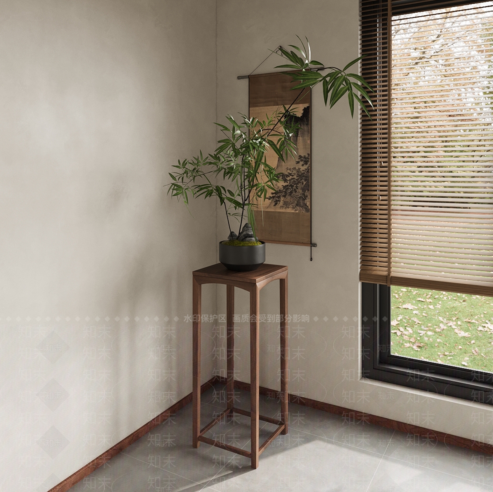 新中式花几SU模型下载【ID:1182205066】