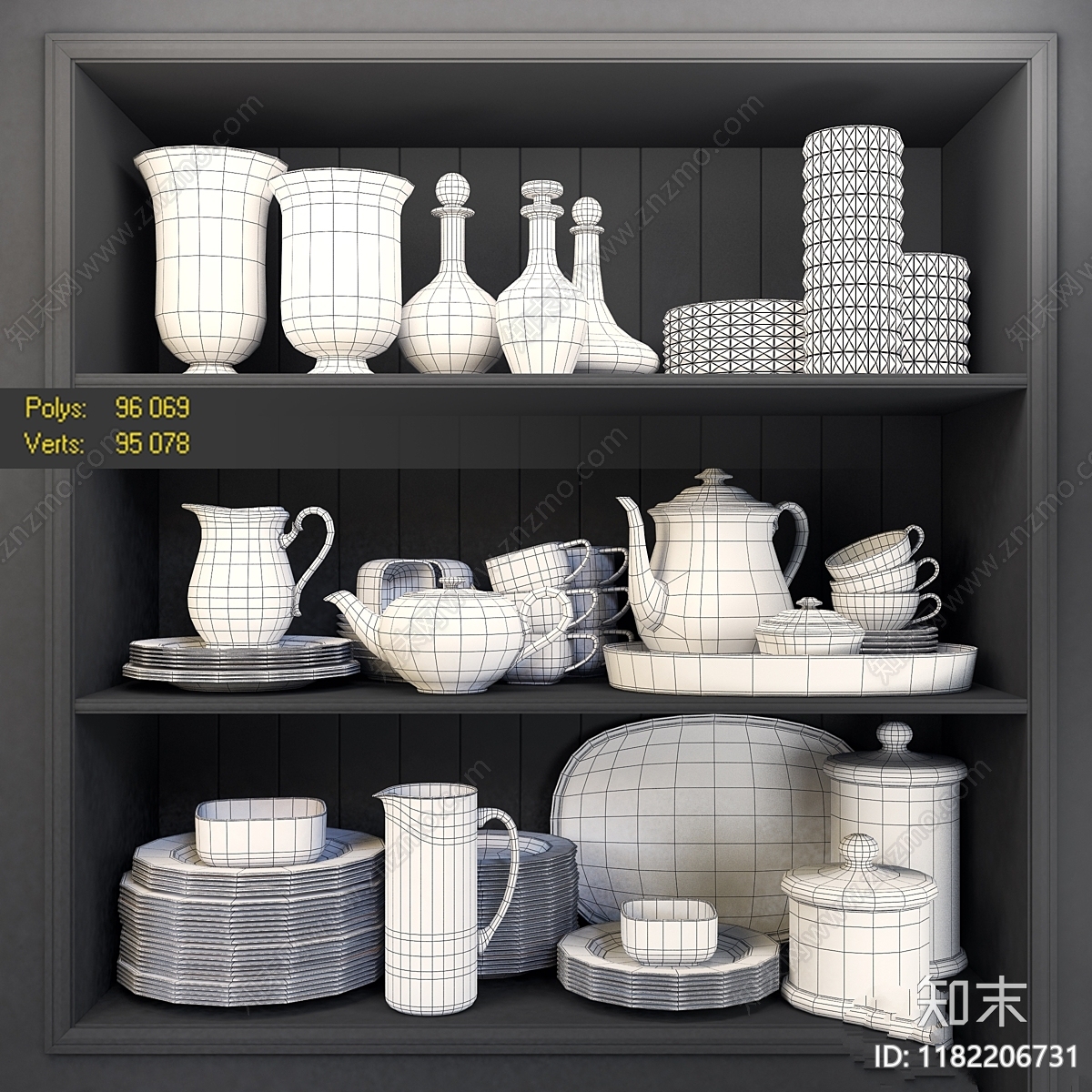 餐具3D模型下载【ID:1182206731】