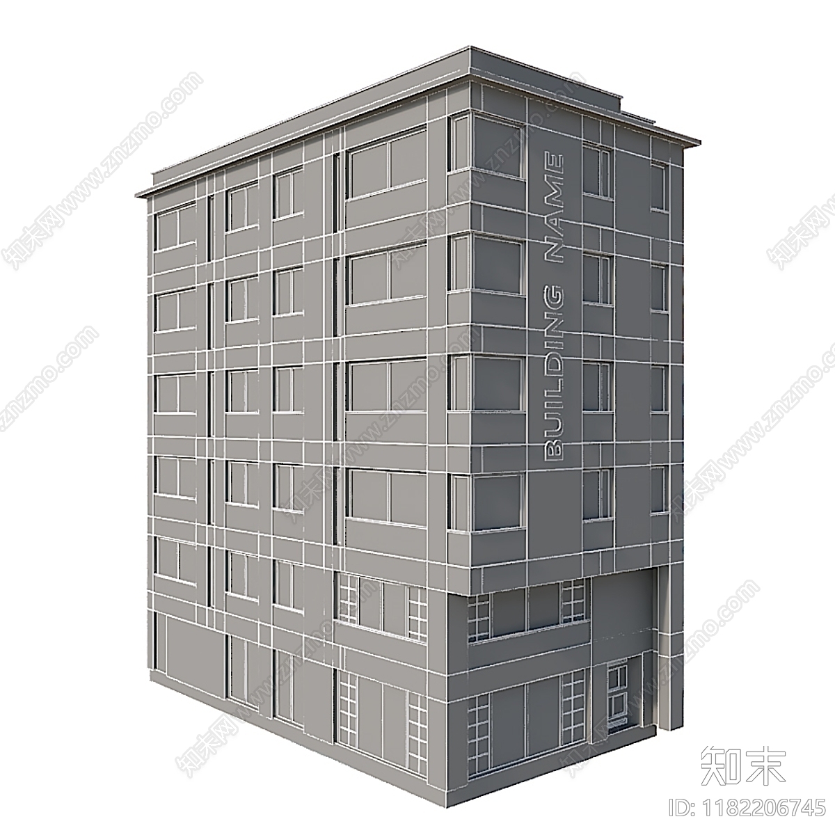 现代高层住宅3D模型下载【ID:1182206745】