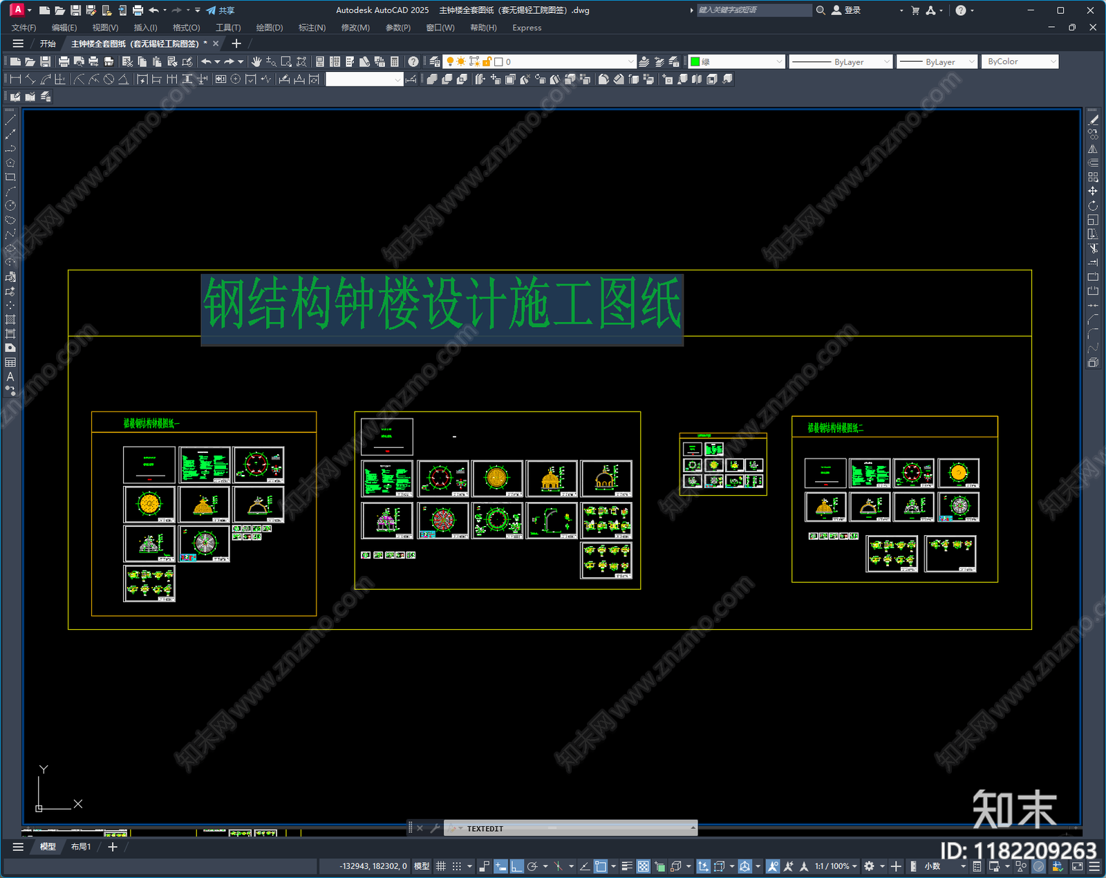 钢结构cad施工图下载【ID:1182209263】