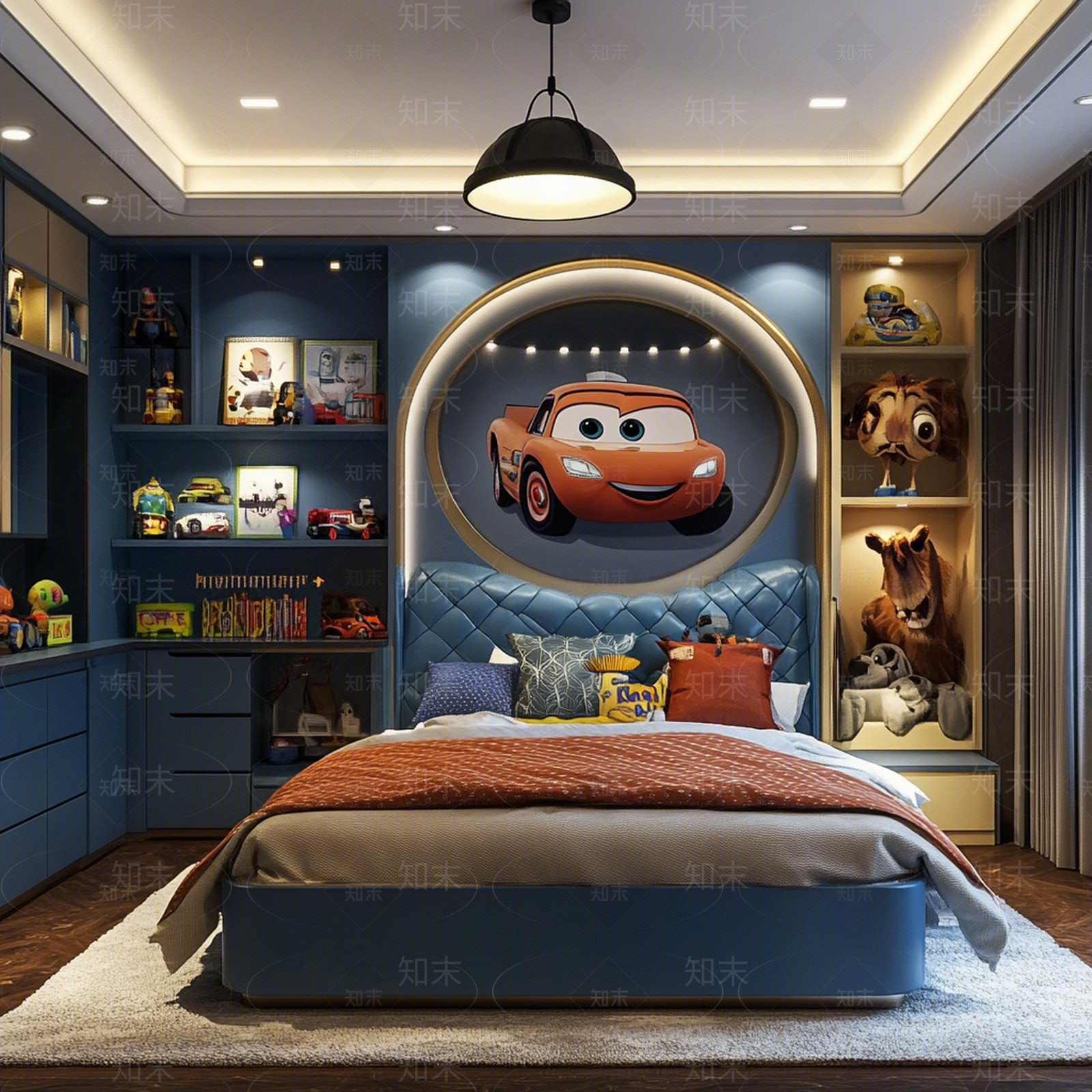 现代卧室贴图下载【ID:1182216858】