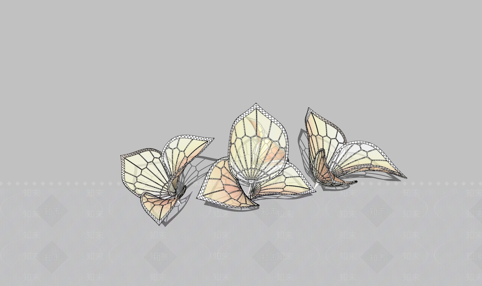 新中式雕塑小品SU模型下载【ID:1182229113】