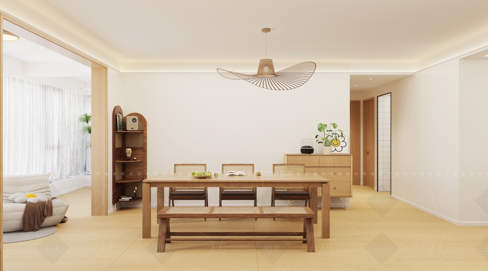 现代家居餐厅3D模型下载【ID:1214968820】
