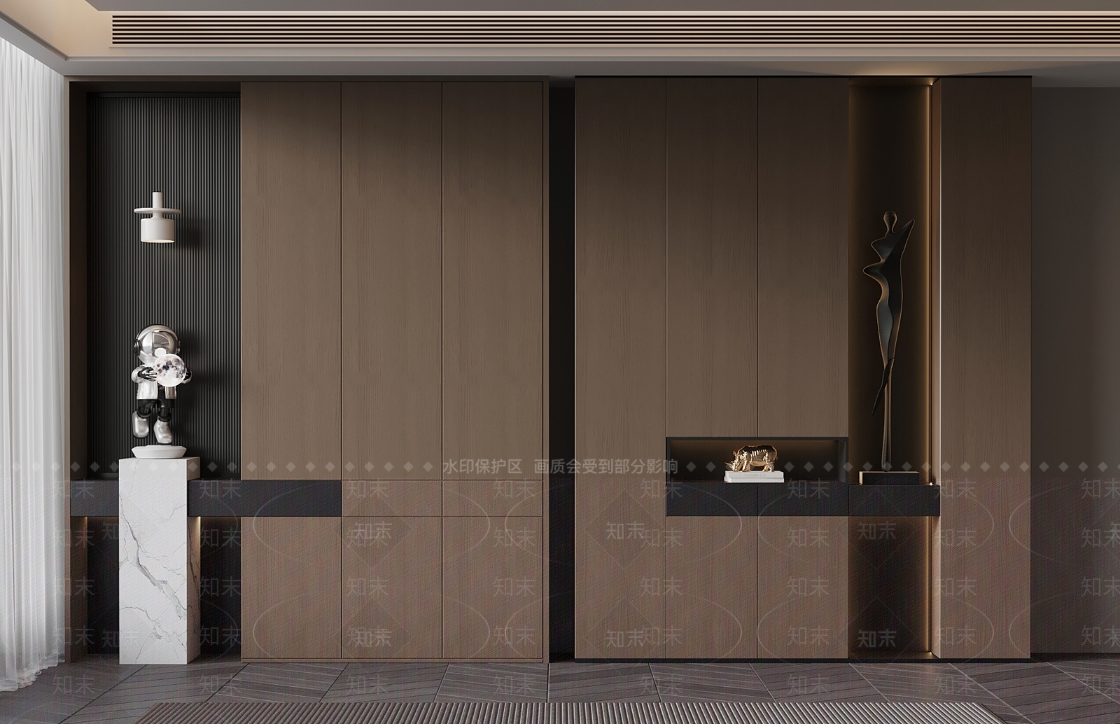 意式鞋柜3D模型下载【ID:1182236222】