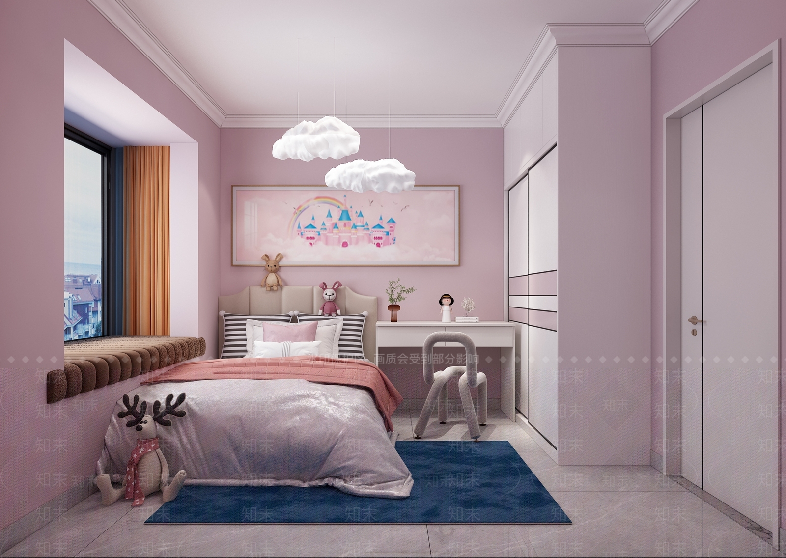 现代家居卧室3D模型下载【ID:1182239997】